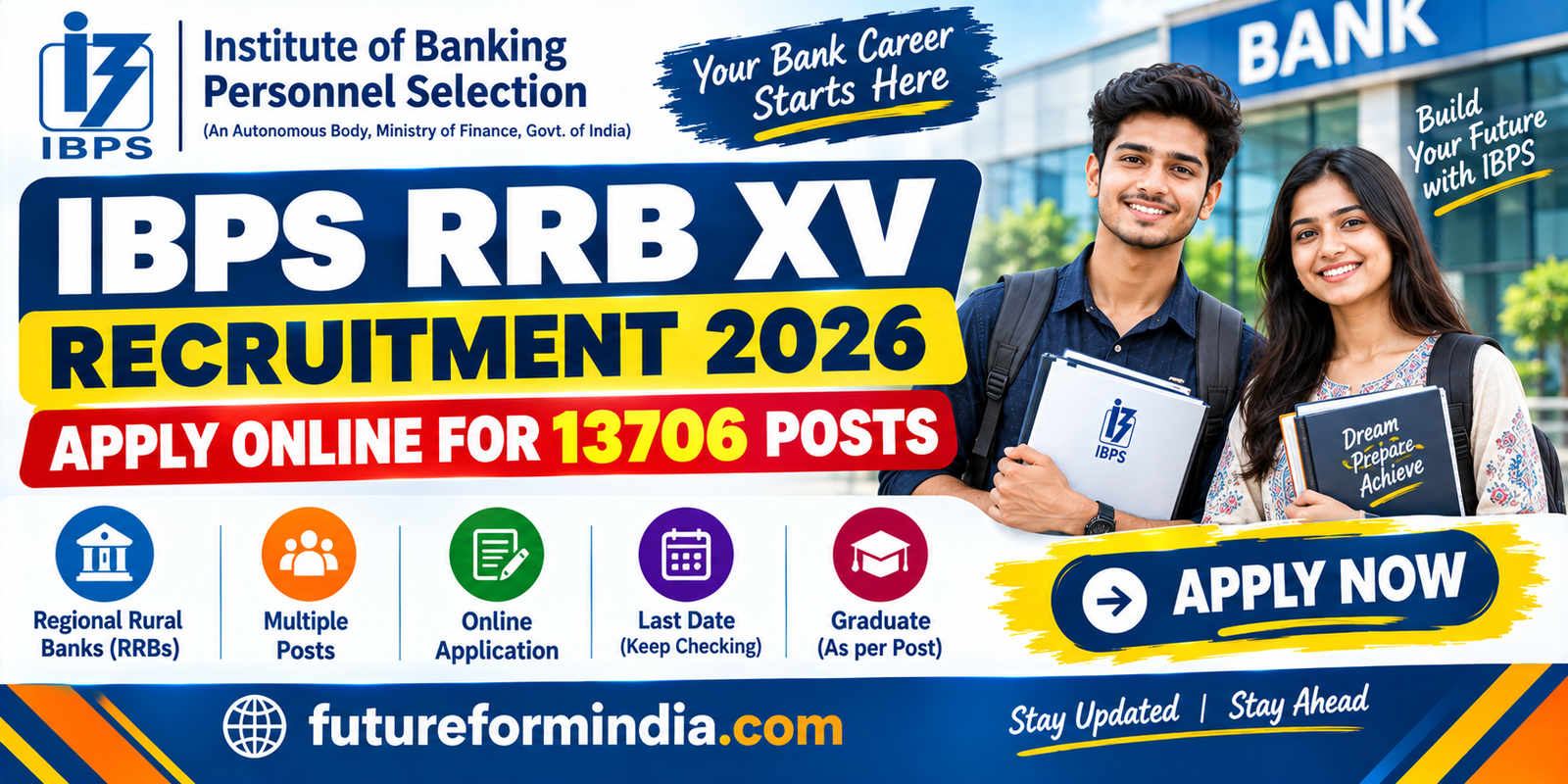 IBPS Gramin Bank RRB XV Recruitment 2026 – Apply Online for 13706 Posts